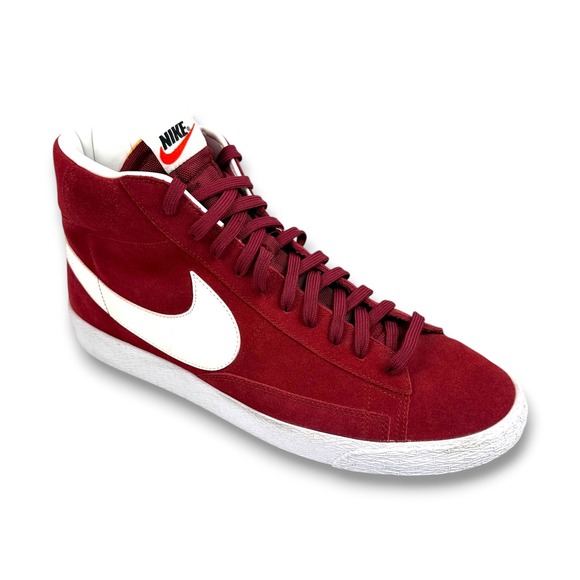 Nike Other - Nike Blazer Mid Premium Team Red Suede Mens 14 Big Swoosh Retro Shoes 429988-603